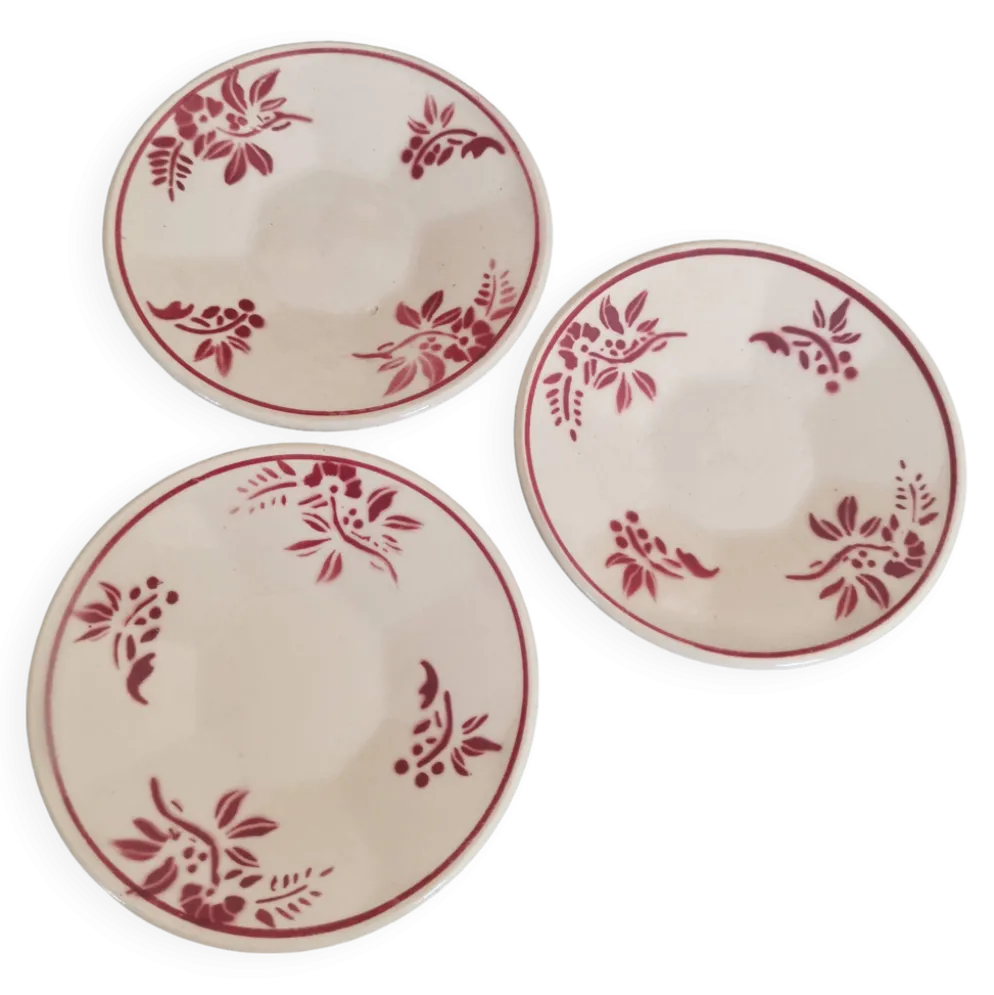 Minis assiettes faïence vintage, dînette
