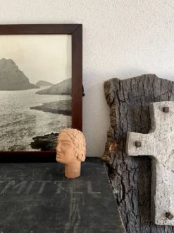 Mini Tête sculptée tête cuite