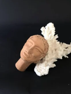 Mini Tête sculptée tête cuite