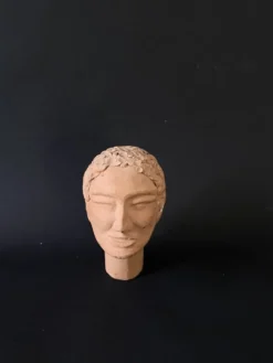 Mini Tête sculptée tête cuite