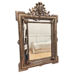 Miroir ancien a parcloses – style louis xv/baroque