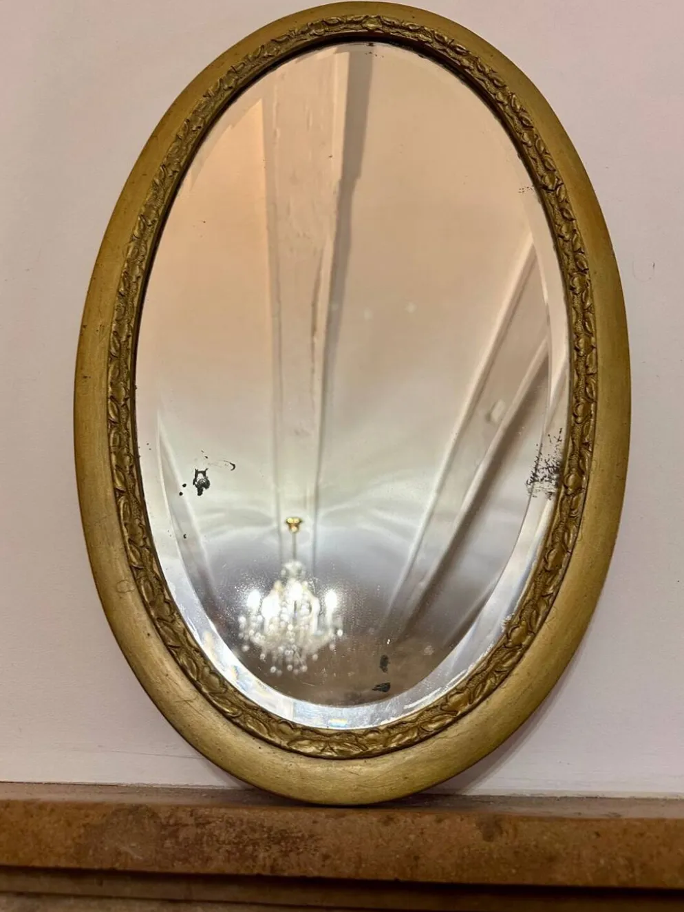 Miroir ancien biseauté