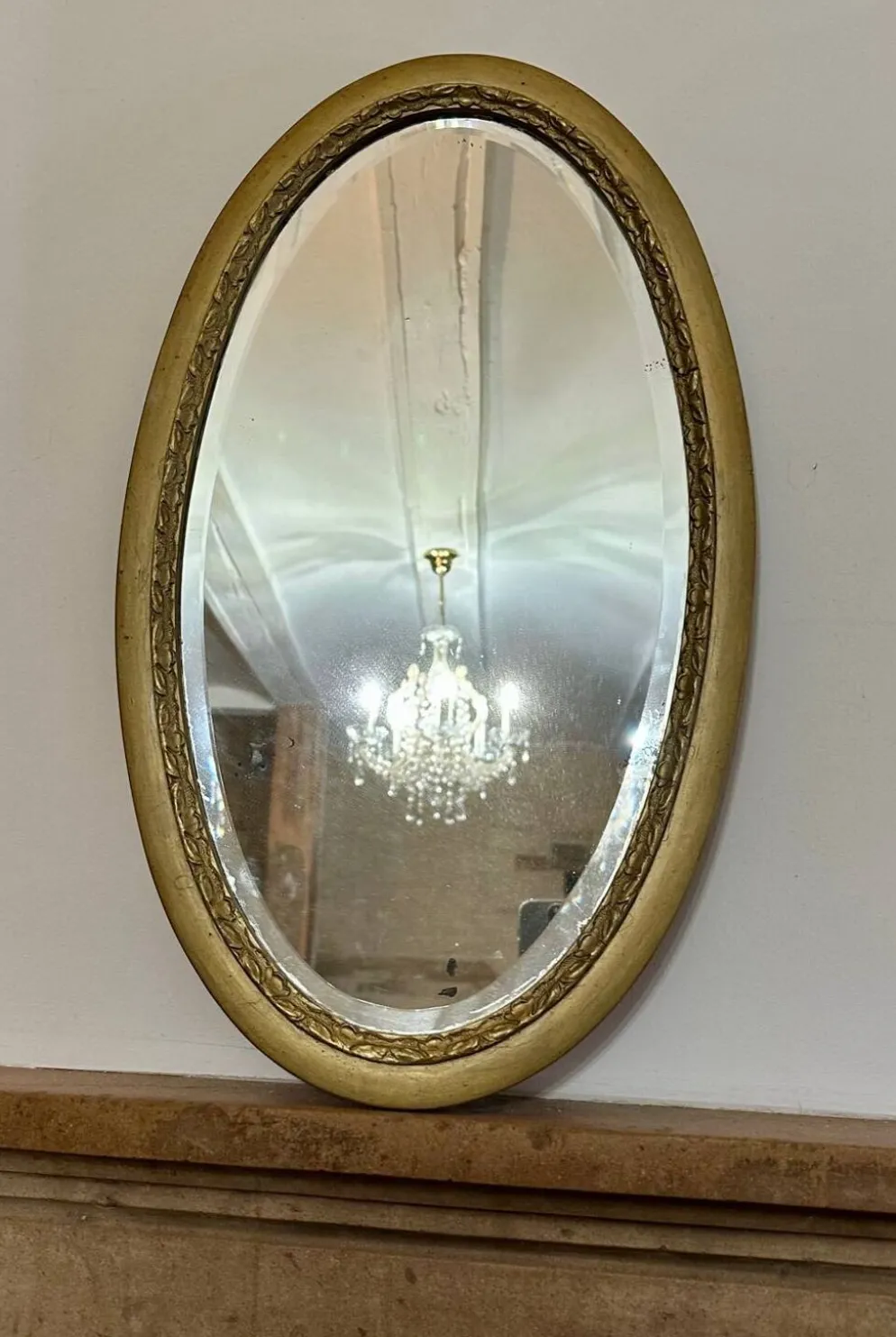 Miroir ancien biseauté