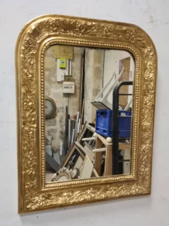 Miroir ancien doré Louis Philippe