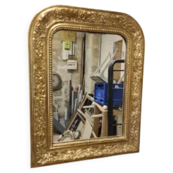 Miroir ancien doré Louis Philippe