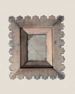 Miroir ancien en bois doré