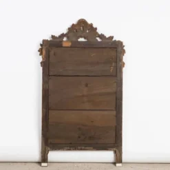 Miroir ancien à fleurs du XIXe siècle