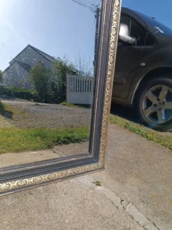 Miroir ancien à fronton 168/88 cm