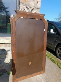 Miroir ancien à fronton 168/88 cm