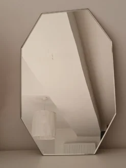 Miroir ancien hexagonal