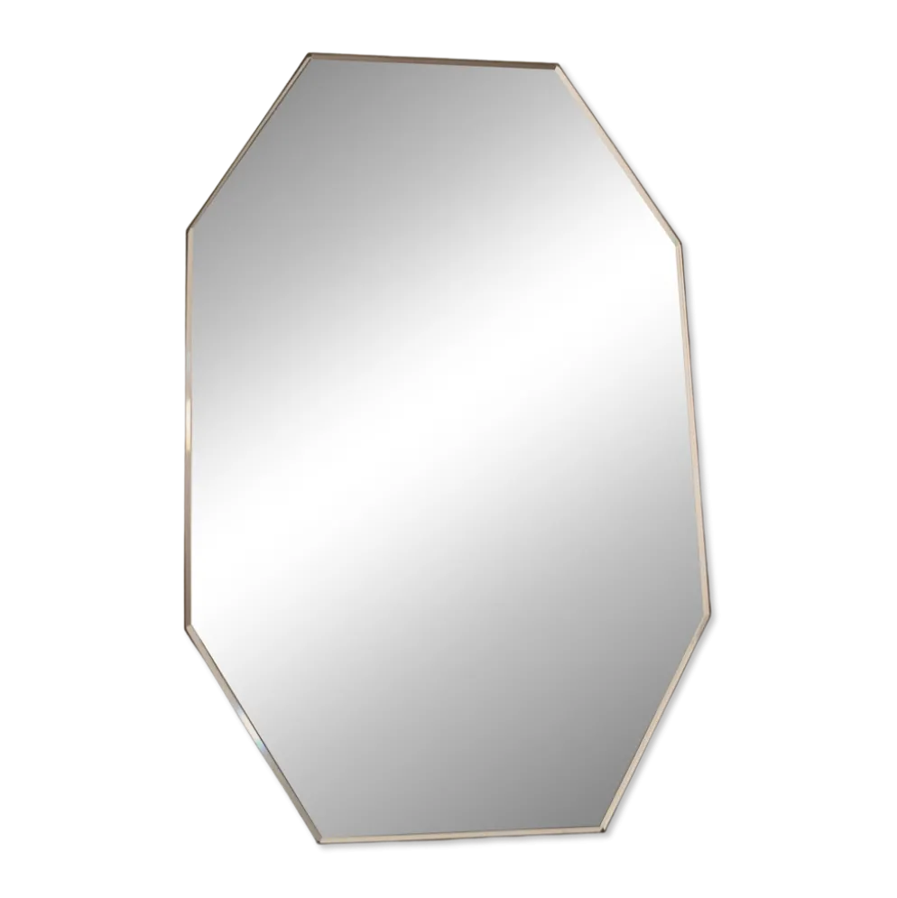 Miroir ancien hexagonal