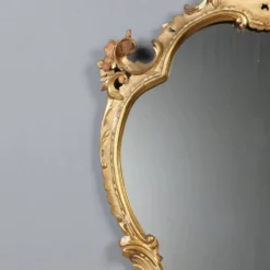 Miroir ancien style baroque en bois sculpté, Italie, XIXe siècle