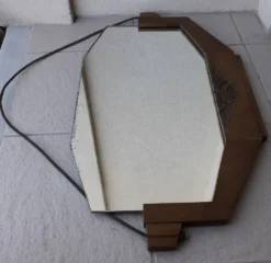 Miroir années 60 bois