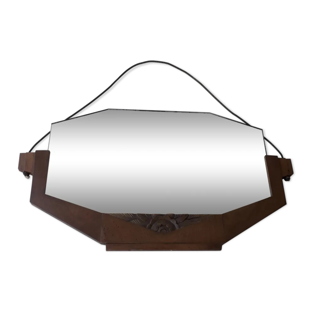 Miroir années 60 bois
