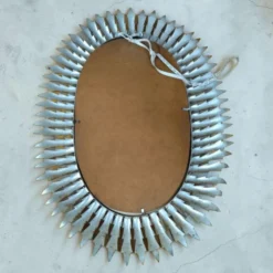 Miroir années 60 feuilles d'acanthe