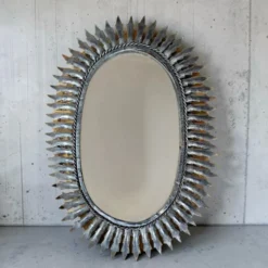 Miroir années 60 feuilles d'acanthe