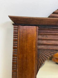 Miroir art déco en bois sculpté, 1930s