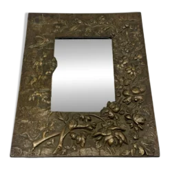 Miroir Art déco en bronze, XXème s.