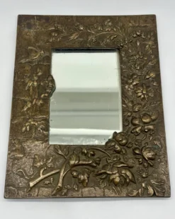 Miroir Art déco en bronze, XXème s.