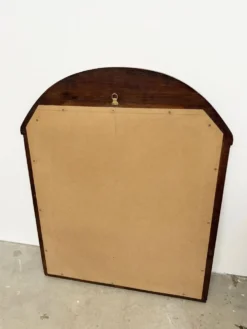 Miroir art déco en chêne motif sculpté