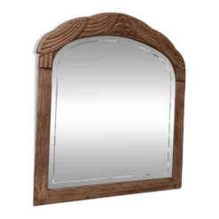 Miroir art déco en chêne, rénové