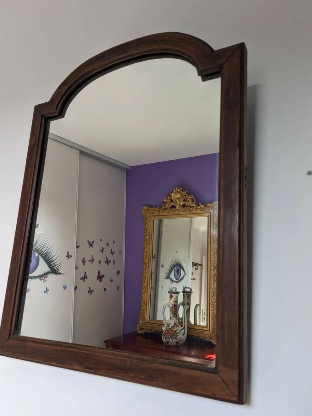 Miroir Art déco Leglas-Maurice en bois massif – manufacture nantaise