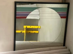 Miroir Art/Design par Eugenio Carmi pour Acerbis années 1980