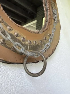 Miroir artisanal brutaliste « cheval »