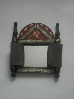 Miroir artisanal marocain décoration ethnique tribal fabrication artisanale porte marocaine