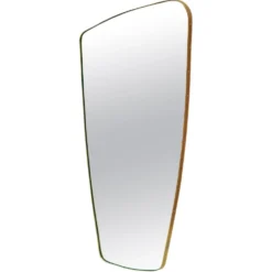 Miroir artisanal organique en laiton
