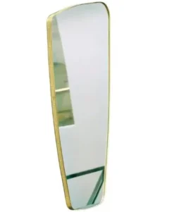 Miroir artisanal organique en laiton