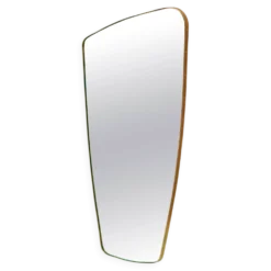 Miroir artisanal organique en laiton