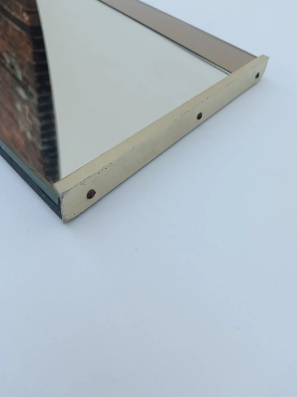 Miroir asymétrique des années 70 40x80cm
