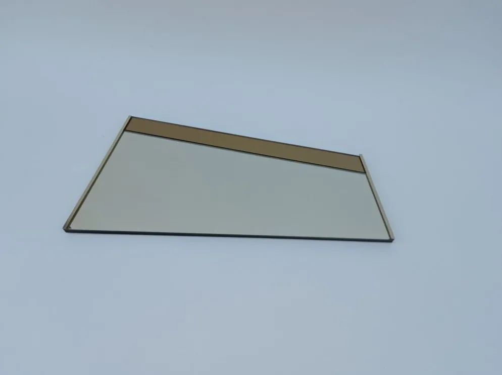 Miroir asymétrique des années 70 40x80cm