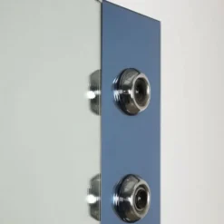 Miroir au design vintage avec lumières en verre, Italie, années 1960.