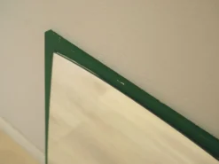 Miroir avec cadre en pin, design danois, années 1970, production : Danemark