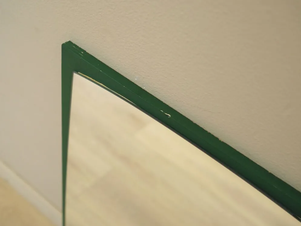 Miroir avec cadre en pin, design danois, années 1970, production : Danemark