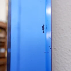 Miroir avec cadre en verre coloré, Italie, vers 1950