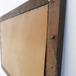 Miroir avec cadre en verre coloré, Italie, vers 1950