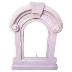 Miroir avec encadrement en bois