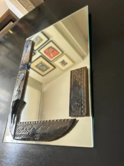 Miroir avec inclusion de céramique
