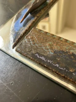 Miroir avec inclusion de céramique