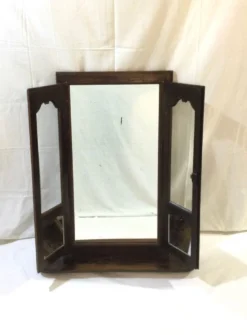 Miroir avec ses portes fleuries 90x111cm
