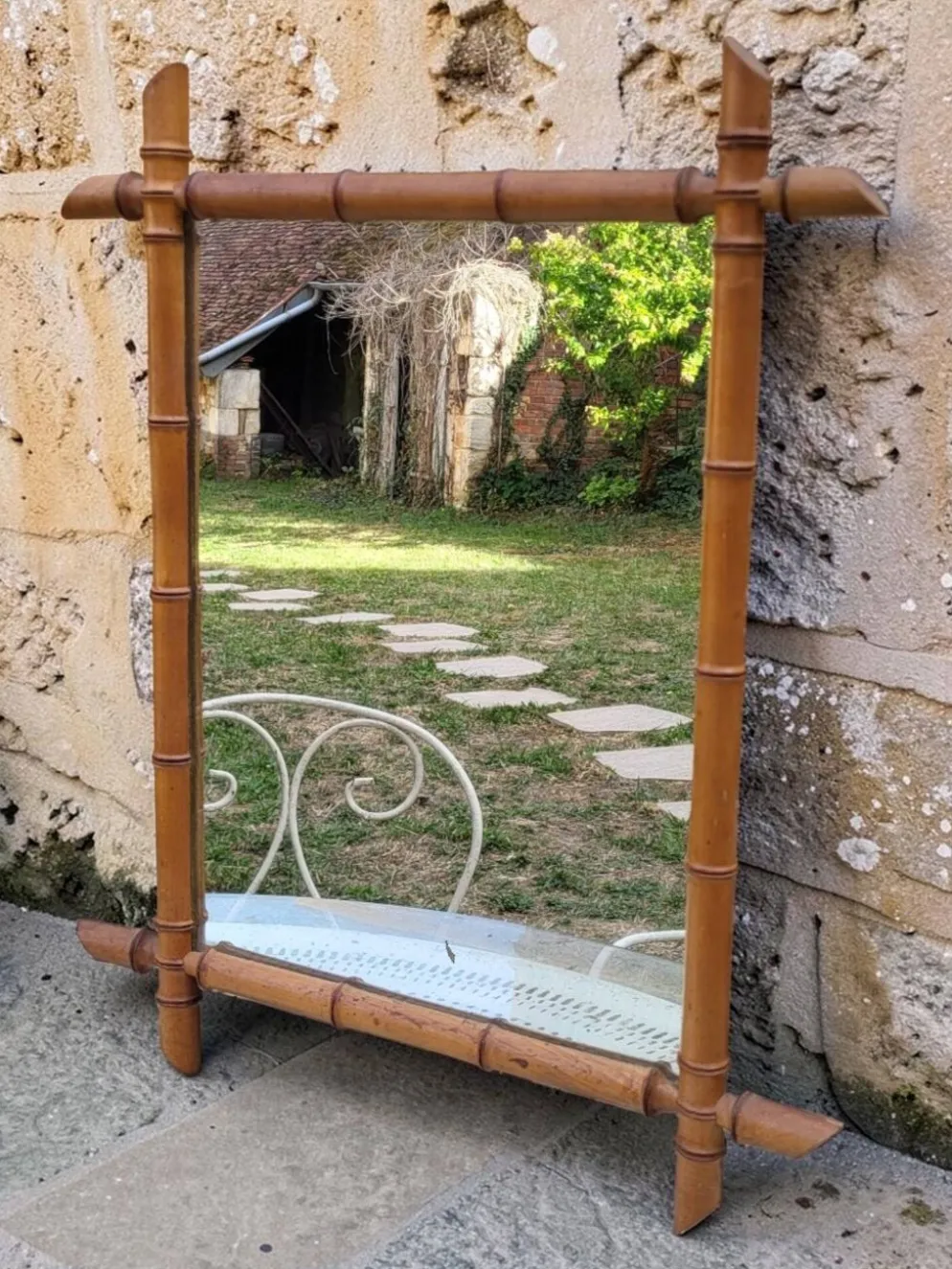 Miroir bambou 52*65 cm