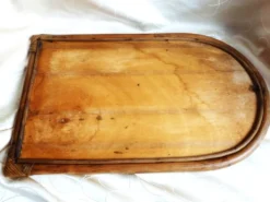 Miroir bambou ovale 55.5X34 cm - ancien miroir mural bambou.