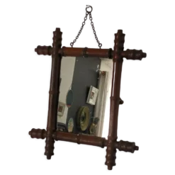 Miroir barbier bambou années 20/30