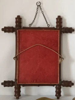 Miroir barbier bambou années 20/30