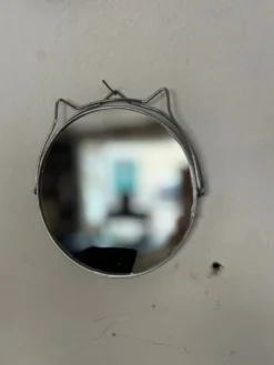 Miroir barbier chat