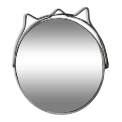 Miroir barbier chat
