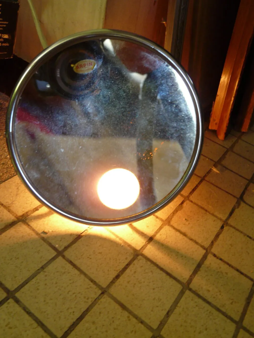 Miroir barbier grossissant éclairant